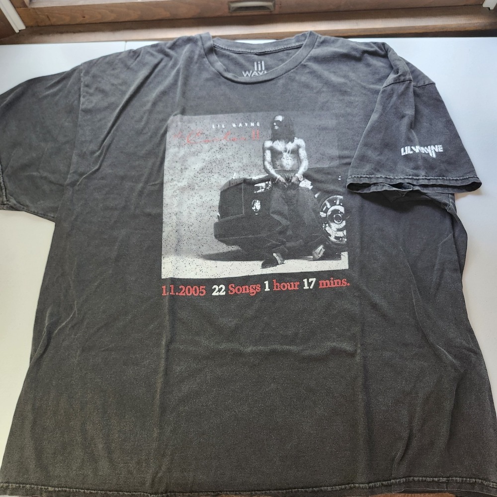 NWOT LIL WAYNE THE CARTER II GRAPHIC T-SHIRT MEN'S SIZE 2XL RAP HIP HOP